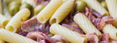 паста с оливками, беконом и фетой. Шаг 7