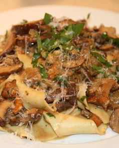 Паста сливочная с грибами