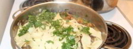 паста сливочная с грибами. Шаг 12