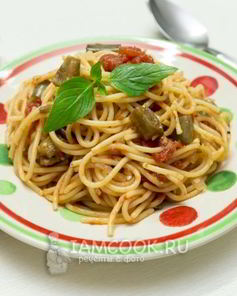 Спагетти с баклажанами