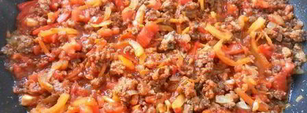 спагетти с фаршем и овощами. Шаг 15