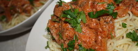 спагетти с грибами и мясным соусом. Шаг 11