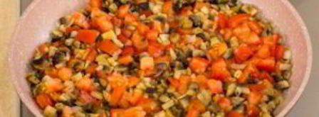 спагетти с грибами и помидорами. Шаг 7