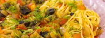 спагетти с грибами и помидорами. Шаг 10