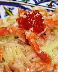 Спагетти с креветками