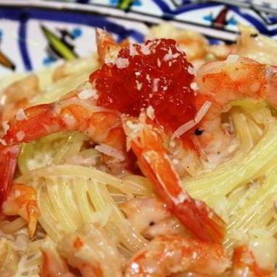 Рецепт спагетти с креветками