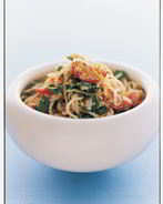 Спагеттини с лимоном и пармезаном