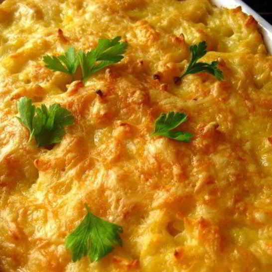 Рецепт запеченных макарон в сырном соусе