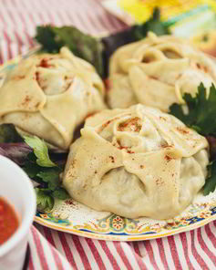 Манты с тыквой