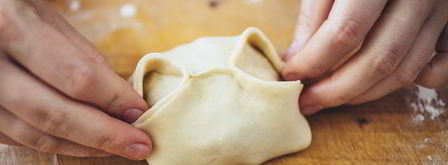 манты с тыквой. Шаг 12