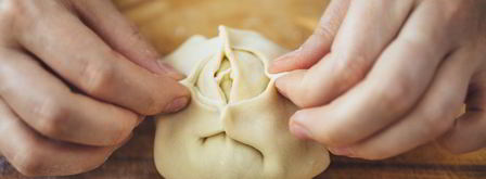 манты с тыквой. Шаг 13