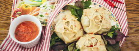 манты с тыквой. Шаг 16