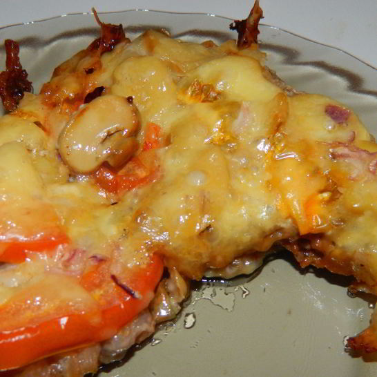 Рецепт мяса по-французски с грибами