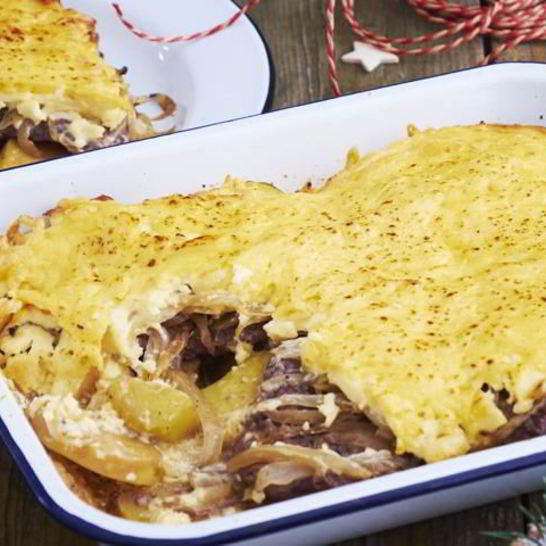 Рецепт мяса по-французски с картофелем