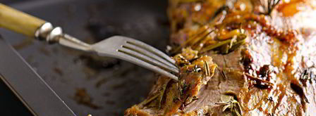 баранья нога с чесноком и травами. Шаг 6