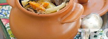 филе индейки в горшочках с овощами и лисичками. Шаг 8