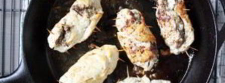 грудка, фаршированная грибами и сыром. Шаг 6