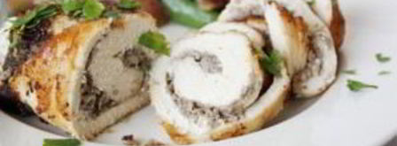 грудка, фаршированная грибами и сыром. Шаг 7