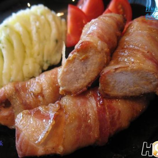 Рецепт индейки в беконе