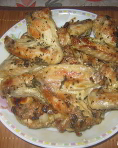 Крылышки в имбирно-мятном маринаде