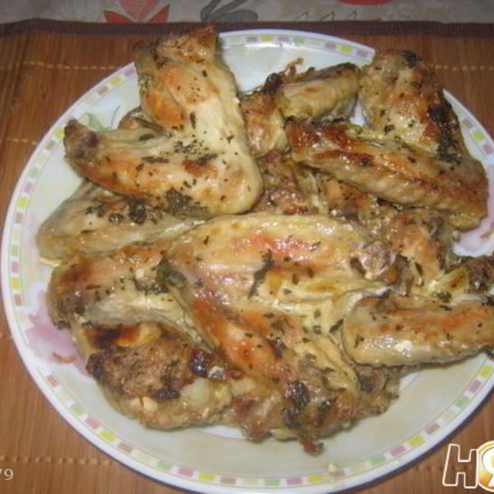 Рецепт крылышек в имбирно-мятном маринаде