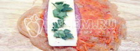 куриное филе le cordon bleu. Шаг 4