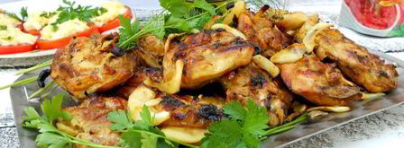 куриные бедрышки на костре в соево-медовом маринаде с лимоном и карри. Шаг 4