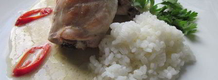 куриные ножки с имбирем и чили в кокосовом молоке. Шаг 8