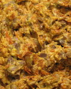 Куриные желудочки в соусе бешамель