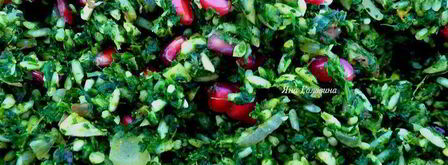 курица, фаршированная шпинатом и гранатом в яблочном сидре. Шаг 4