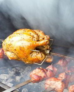 Курица на вертеле
