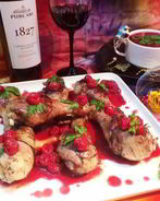 Курица под вишневым соусом Pollo alle ciliegie