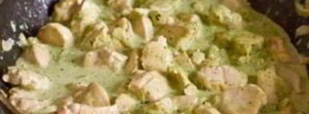 курица с базиликом и сметаной. Шаг 6