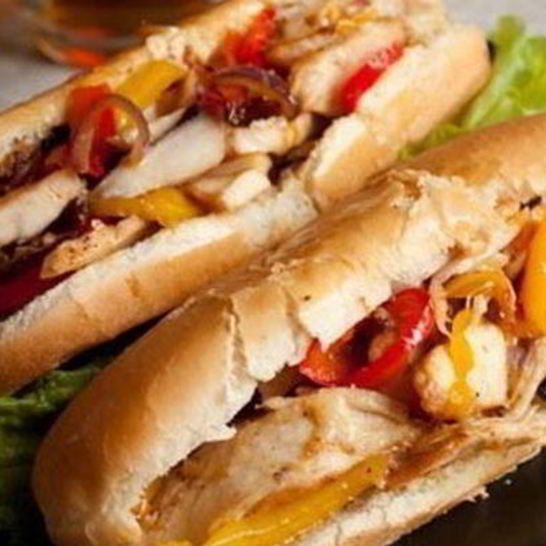 Рецепт курицы с болгарским перцем в булочках