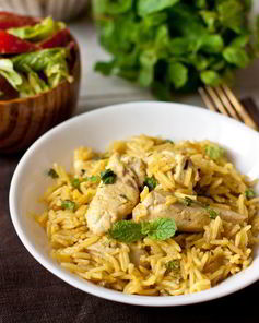 Курица с рисом и карри