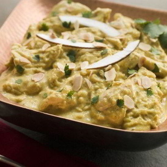 Рецепт курицы с ростками сои и карри