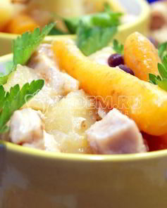 Курица тушеная с овощами Милана