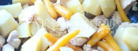 курица тушеная с овощами милана. Шаг 6