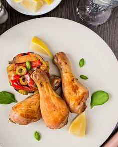 Окорочка в чесночно-лимонном маринаде