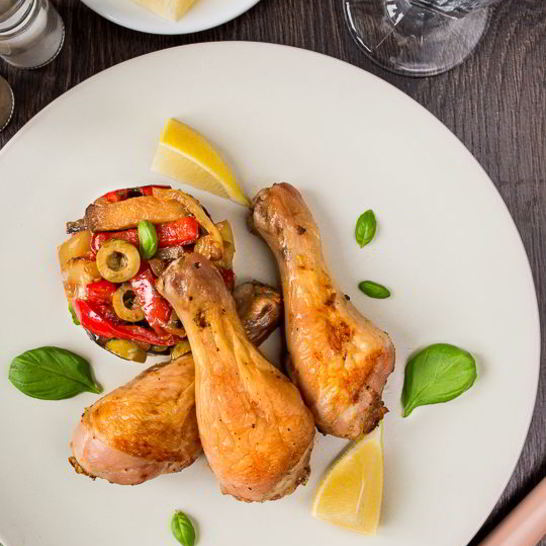 Рецепт окорочки в чесночно-лимонном маринаде