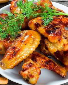 Острые куриные крылышки в имбирном соусе