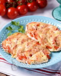 Отбивные из куриного филе с сыром в духовке