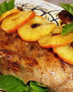 Пьяная утка с карамелизованными яблоками