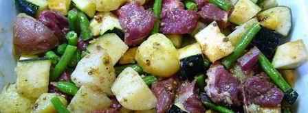 соте из кабачков с молодой бараниной. Шаг 6