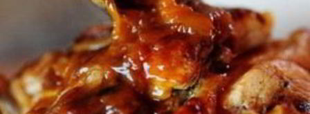 свинина с яблоками, луком и диким рисом. Шаг 7