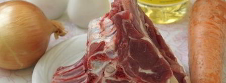 тушеная баранина с луком и морковью. Шаг 3