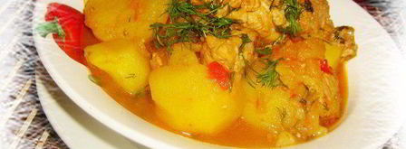 тушеное мясо с картошкой. Шаг 5