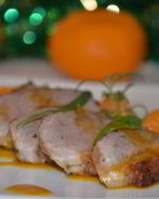 Утиная грудка с мандаринами