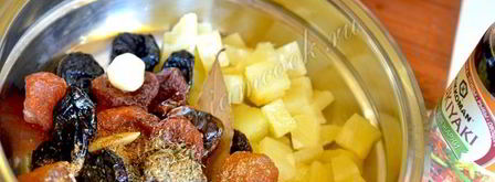 утка с фруктами в духовке. Шаг 3