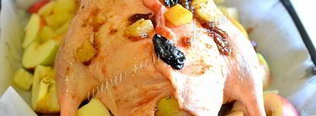 утка с фруктами в духовке. Шаг 7